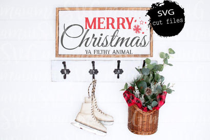 Merry Christmas Ya Filthy Animal SVG, Funny Christmas Svg, Christmas Sign Svg, Home Decor, Christmas Svg, Cricut / Silhouette SVG MaiamiiiSVG 