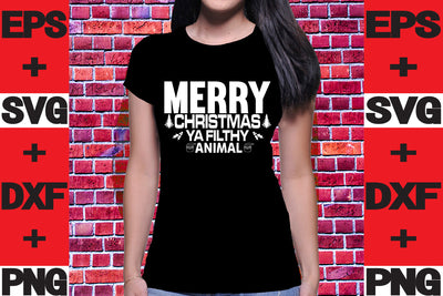Merry Christmas ya filthy animal SVG svgteam 