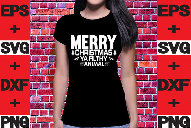Merry Christmas ya filthy animal SVG svgteam 