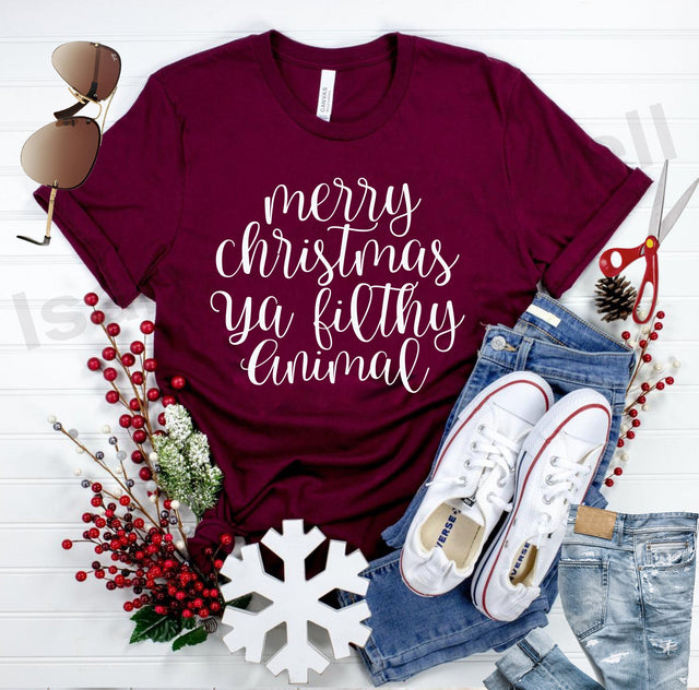 merry Christmas ya filthy animal, Ya Filthy Animal svg,Christmas animal svg, Christmas svg, Christmas t shirt svg SVG Isabella Machell 