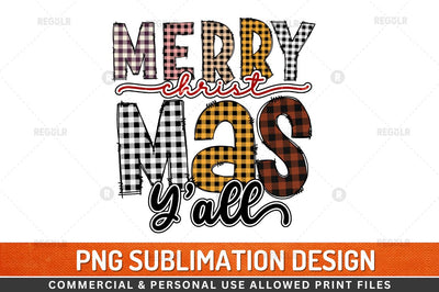 Merry christmas y'all Sublimation Design Sublimation Regulrcrative 