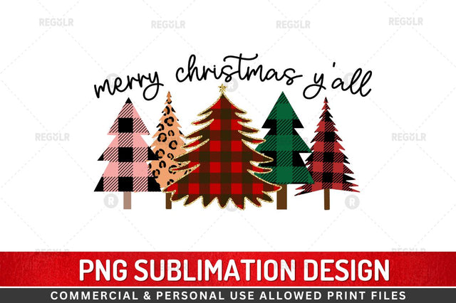Merry christmas yall Sublimation Design Sublimation Regulrcrative 