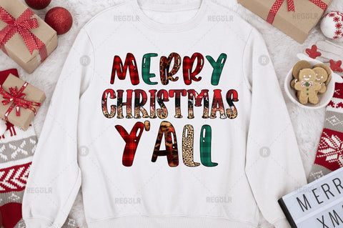 Merry christmas y'all Sublimation Design Sublimation Regulrcrative 