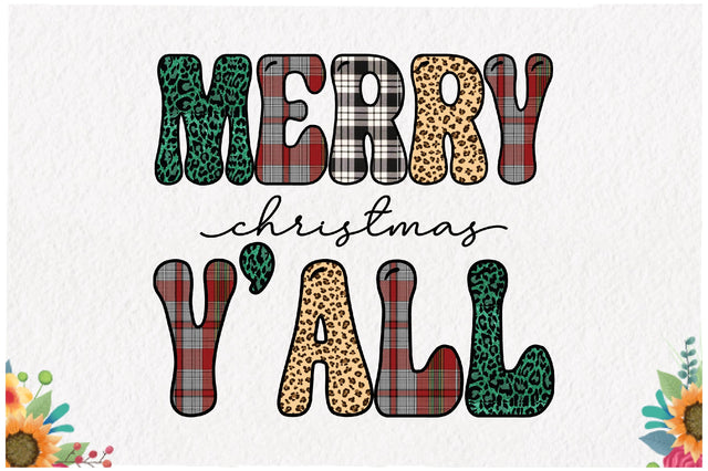 Merry Christmas Y'all Sublimation Sublimation Jagonath Roy 