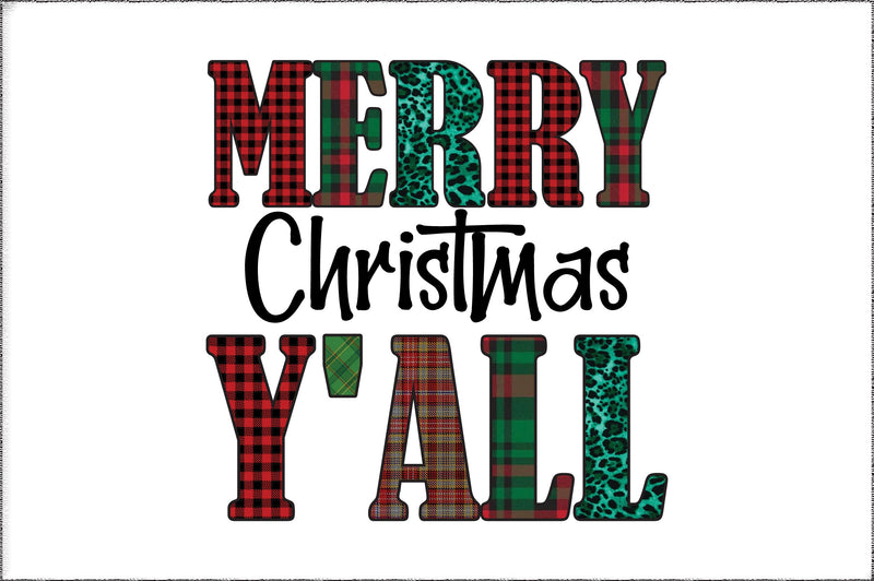 Merry Christmas Y'all Sublimation Sublimation Jagonath Roy 