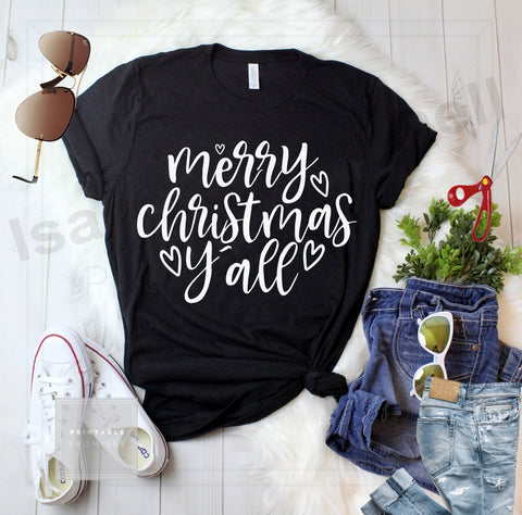 merry Christmas y'all svg, Christmas svg, Christmas t shirt, Christmas cricut, SVG Isabella Machell 