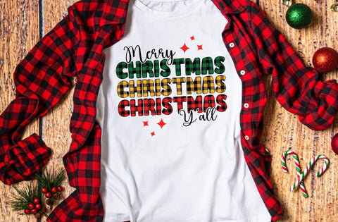 Merry christmas y'all svg, christmas t-shirt designs, christmas svg, winter svg, christmas vector file, Buffalo Plaid svg SVG MD mominul islam 