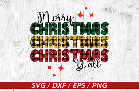 Merry christmas y'all svg, christmas t-shirt designs, christmas svg, winter svg, christmas vector file, Buffalo Plaid svg SVG MD mominul islam 