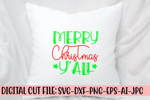 Merry Christmas Y'all SVG Cut File SVG Syaman 