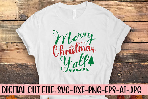 Merry Christmas Y'all SVG Cut File SVG Syaman 