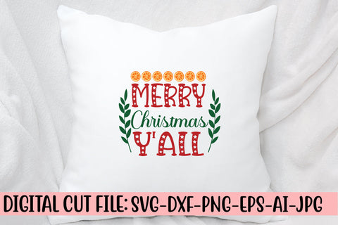 Merry Christmas Y'all SVG Cut File SVG Syaman 