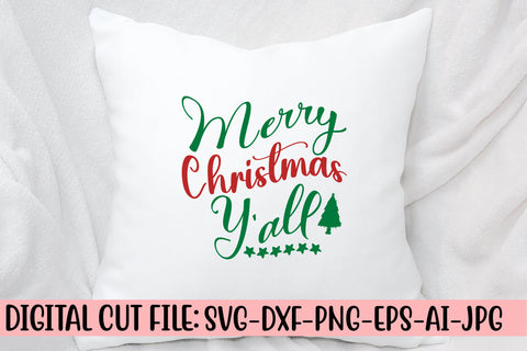 Merry Christmas Y'all SVG Cut File SVG Syaman 