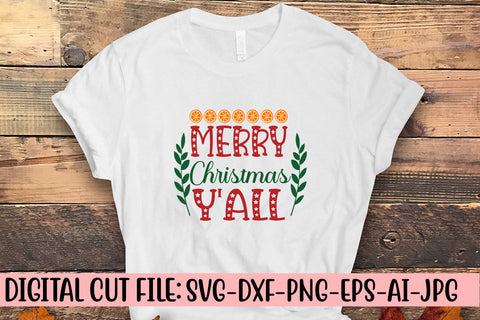 Merry Christmas Y'all SVG Cut File SVG Syaman 