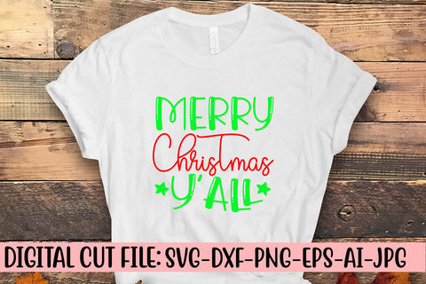 Merry Christmas Y'all SVG Cut File SVG Syaman 