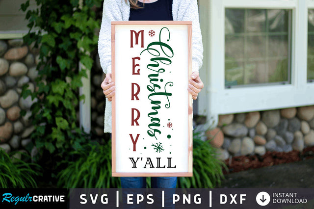 Merry christmas yall SVG Design SVG Regulrcrative 