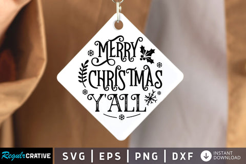 Merry Christmas yall SVG Design SVG Regulrcrative 