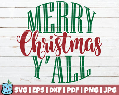 Merry Christmas Y'all SVG MintyMarshmallows 