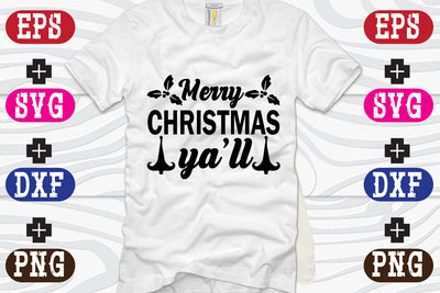 Merry Christmas ya'll SVG Nurstore 