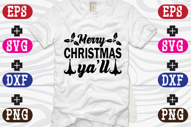 Merry Christmas ya'll SVG Nurstore 