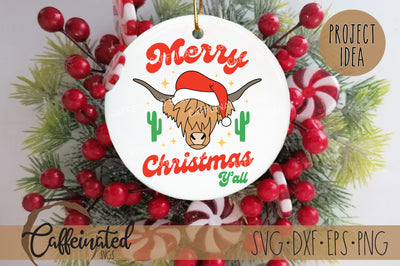 Merry Christmas Y'all SVG SVG Caffeinated SVGs 