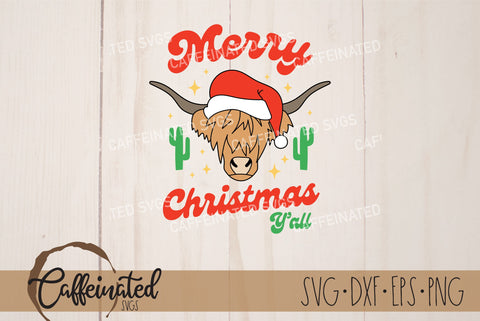 Merry Christmas Y'all SVG SVG Caffeinated SVGs 