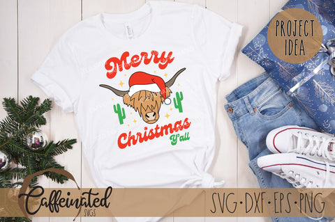 Merry Christmas Y'all SVG SVG Caffeinated SVGs 