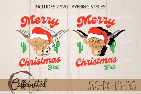 Merry Christmas Y'all SVG SVG Caffeinated SVGs 