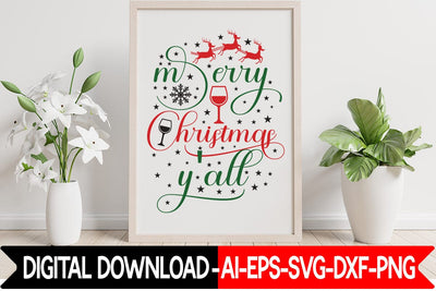Merry Christmas Y'all SVG SVG designmaster24 