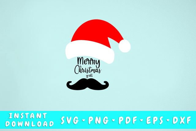Merry Christmas Y'all SVG SVG HappyDesignStudio 