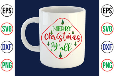 Merry Christmas Y'all- svg SVG nirmal108roy 