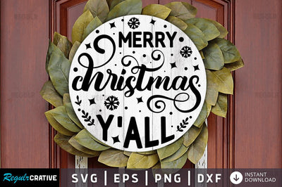 Merry christmas yall SVG SVG Regulrcrative 