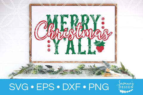 Merry Christmas Yall SVG SVG SavanasDesign 