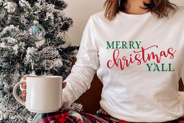 Merry Christmas Y'all SVG SVG So Fontsy Design Shop 