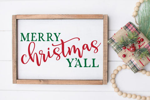 Merry Christmas Y'all SVG SVG So Fontsy Design Shop 