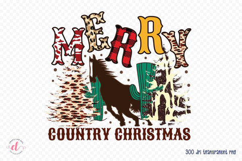 Merry Country Christmas PNG Sublimation Sublimation CraftLabSVG 
