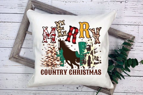 Merry Country Christmas PNG Sublimation Sublimation CraftLabSVG 