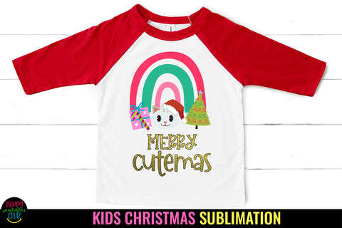 Merry Cutemas I Kids Christmas Sublimation I Baby Christmas Sublimation Happy Printables Club 