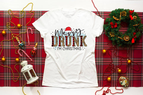 Merry Drunk I'm Christmas, Funny Christmas PNG Sublimation CraftLabSVG 