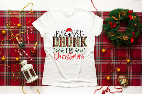 Merry Drunk I'm Christmas PNG Sublimation Sublimation CraftLabSVG 