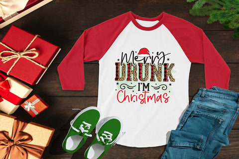 Merry Drunk I'm Christmas PNG Sublimation Sublimation CraftLabSVG 