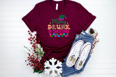 merry drunk im christmas Sublimation SVGArt 