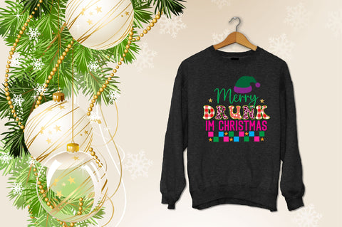 merry drunk im christmas Sublimation SVGArt 