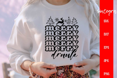 Merry Drunk I'm Christmas SVG, Christmas Shirt SVG Free For Commercial Use SVG Sintegra 