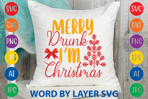 Merry Drunk I’m Christmas SVG DESIGN SVG Rafiqul20606 