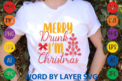 Merry Drunk I’m Christmas SVG DESIGN SVG Rafiqul20606 