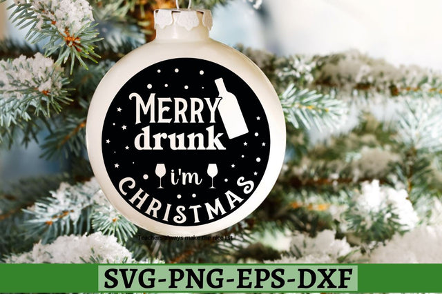 Merry drunk i'm christmas SVG, Merry drunk i'm christmas SVG DESIGNISTIC 