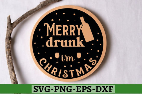 Merry drunk i'm christmas SVG, Merry drunk i'm christmas SVG DESIGNISTIC 