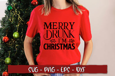 Merry drunk I'm christmas SVG SVG Shetara Begum 