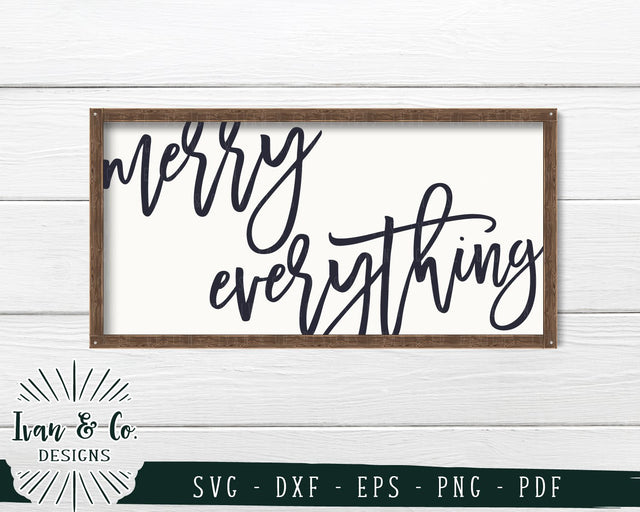 Merry Everything SVG Files | Christmas | Holidays | Winter SVG (732531072) SVG Ivan & Co. Designs 