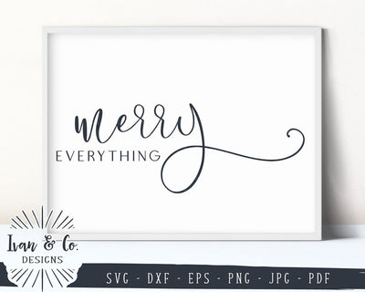Merry Everything SVG Files | Christmas | Holidays | Winter SVG (873017713) SVG Ivan & Co. Designs 